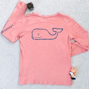 Vineyard Vines Peach Whale Pocket Shirt XS